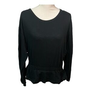 WRANGLER Retro Aztec Women's Gathered Waist Embroidered Sleeve Top Medium NWT